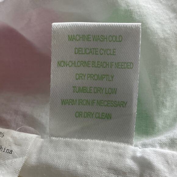 Women's Size 10 Lilly Pulitzer Lynnie Resort White Big Garden By The Sea Skirt - Picture 12 of 12